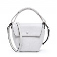 Summer new niche design female bag cowhide bucket bag leather vertical casual shoulder bag