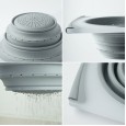 Kitchen multifunctional sink cutting board cutting vegetable draining basket can filter folding sink basket two in one chopping board