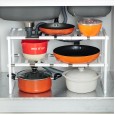 T Kitchen arbitrary telescopic sink shelf multi-layer storage rack collapsible storage rack