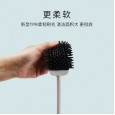 Toilet brush set self-adhesive wall-mounted bathroom brush soft hair long handle no dead angle soft silicone toilet cleaning brush
