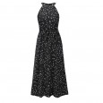 Spring and summer new women's skirt mid-length lace polka dot dress