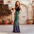 Spring and summer new women's skirt long slim dress sequin dress