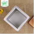 New dry energy aluminum alloy 4 inch square light cheese cake mold (integrated without welding)