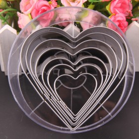 Aimanwu environmentally friendly boxed stainless steel biscuit mold cutting mousse ring (optional shape)