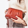 Leather bag female new cloud bag messenger female bag soft leather first layer cowhide cowhide diagonal shoulder small shell bag