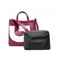 Contrast color mother and daughter new female bag fashion ladies handbags can be shoulder diagonally trending mother and child bag