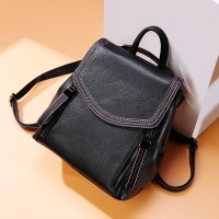 Backpack female new Korean fashion leather top layer cowhide soft leather large-capacity wild backpack