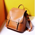 New shoulder bag female bag leather large capacity wild Korean leisure travel bag ladies dual-use backpack