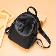 Korean fashion backpack new style large capacity college style backpack first layer leather travel backpack