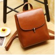 Spring and summer new leather handbags backpack Korean fashion leather large capacity travel backpack ladies leather bag