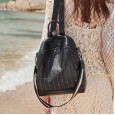 Leather shoulder bag female summer new fashion school bag casual wild first layer cowhide small backpack female bag