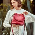 Leather handbags new oil wax cowhide large-capacity bucket bag casual portable messenger shoulder bag