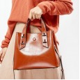 Bags women's new bucket bag fashion shoulder portable large capacity ladies leather handbags