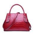 Spring and summer new products new crocodile pattern leather handbag handbag cowhide ladies shoulder messenger bag