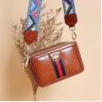 Genuine leather handbags women spring and summer new shoulder bag fashion small bee wide shoulder strap leather messenger little fairy party bag