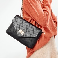 Genuine leather handbags new small fragrance wind embroidery leather cowhide handbags fashion diamond chain shoulder bag