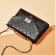 Genuine leather handbags new small fragrance wind embroidery leather cowhide handbags fashion diamond chain shoulder bag