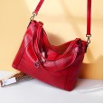 Genuine leather female bag spring and summer new fashion female bag first layer cowhide bag ladies handbag shoulder messenger bag backpack