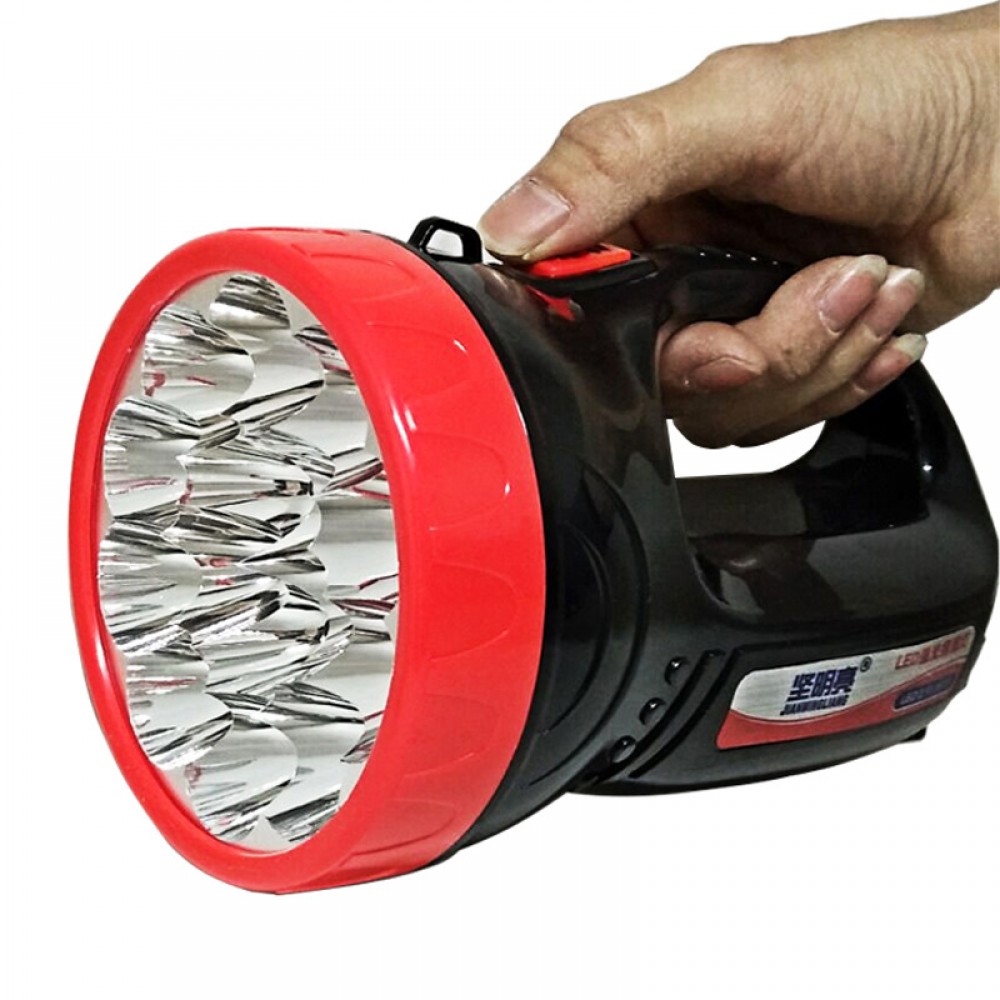 Rechargeable glare flashlight portable lamp searchlight plastic miner's lamp long-range outdoor patrol emergency