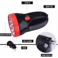 Rechargeable glare flashlight portable lamp searchlight plastic miner's lamp long-range outdoor patrol emergency