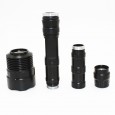Outdoor 3 lights L2 strong light long-range flashlight with extension tube LED flashlight 18650