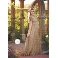 Women's lace pregnant women lotus leaf short-sleeved dress long dress photography flying flying sleeve dress 8859