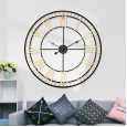 European metal round big wall clock creative iron clock home living room clock 80cm can
