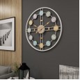 Mute simple clock modern craft iron clock living room decoration creative wall clock