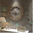 Hot selling explosion-proof products creative wall clock living room wrought iron decoration clocks home clocks