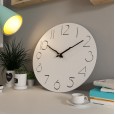 Best selling Nordic log style creative decoration wall clock living room silent clock