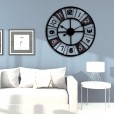 Style creative living room clock simple personality mute wall clock fashion clock home round