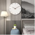 Modern minimalist fashion creative clock living room bedroom clock mute solid wood wall clock