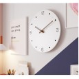 Modern minimalist fashion creative clock living room bedroom clock mute solid wood wall clock