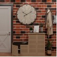 New European-style living room creative wall clock cafe bar decoration metal mute clock