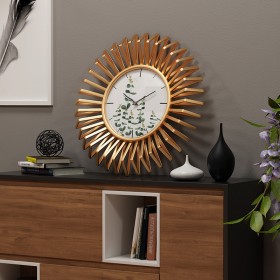 New creative clock modern stylish living room bedroom metal mute wall clock cafe personality wall clock
