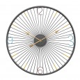 European style best selling creative wall clock living room mute clock round iron clock