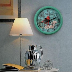 Hot products wrought iron personality retro wall clock rural home living room silent clock