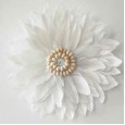 Nordic style feather wall decoration flower plate conch ornaments children's room decorations handmade creative wall decoration