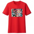 New men's short-sleeved T-shirt trend round neck half-sleeved summer men's cotton tide brand clothes loose compassionate