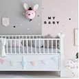 Explosive Nordic style animal headwear children's room ornaments unicorn elephant rabbit toy head plush decoration