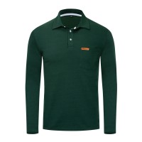 Autumn and winter plus size men's long-sleeved polo shirt men's shirt lapel shirt 062