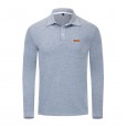 Autumn and winter plus size men's long-sleeved polo shirt men's shirt lapel shirt 062
