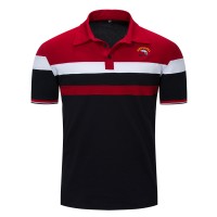 New spring and summer men's polo shirt men's lapel T-shirt
