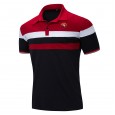 New spring and summer men's polo shirt men's lapel T-shirt