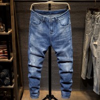 New high-end men's men's wild casual pants men's fashion slim jeans men