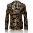 Tyrant gold suit stage acting costume star style British style large size Western body suit