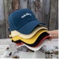 Hat female spring and summer leisure solid color curved eaves baseball cap male Korean version of the couple sun hat offset printed cap tide