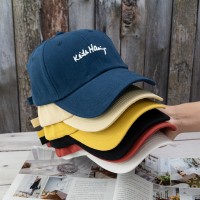 Hat female spring and summer leisure solid color curved eaves baseball cap male Korean version of the couple sun hat offset printed cap tide