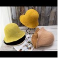 Fisherman hat ring cotton yarn knitted thin bucket hat sun hat Korean wild Japanese sunscreen hat