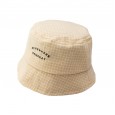 Korean version of the small square letter embroidery hat small brim Japanese fisherman hat female wild sunscreen sun hat